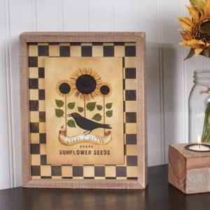 Aazon.co: Priitives by Kathy Inset Tile Hoe Décor Sign, 6 x 4